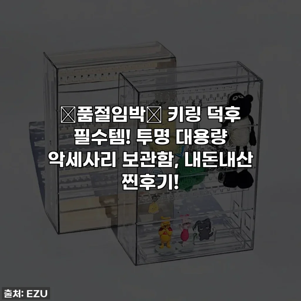 🚨품절임박🚨 키링 덕후 필수템! 투명 대용량 악세사리 보관함, 내돈내산 찐후기!