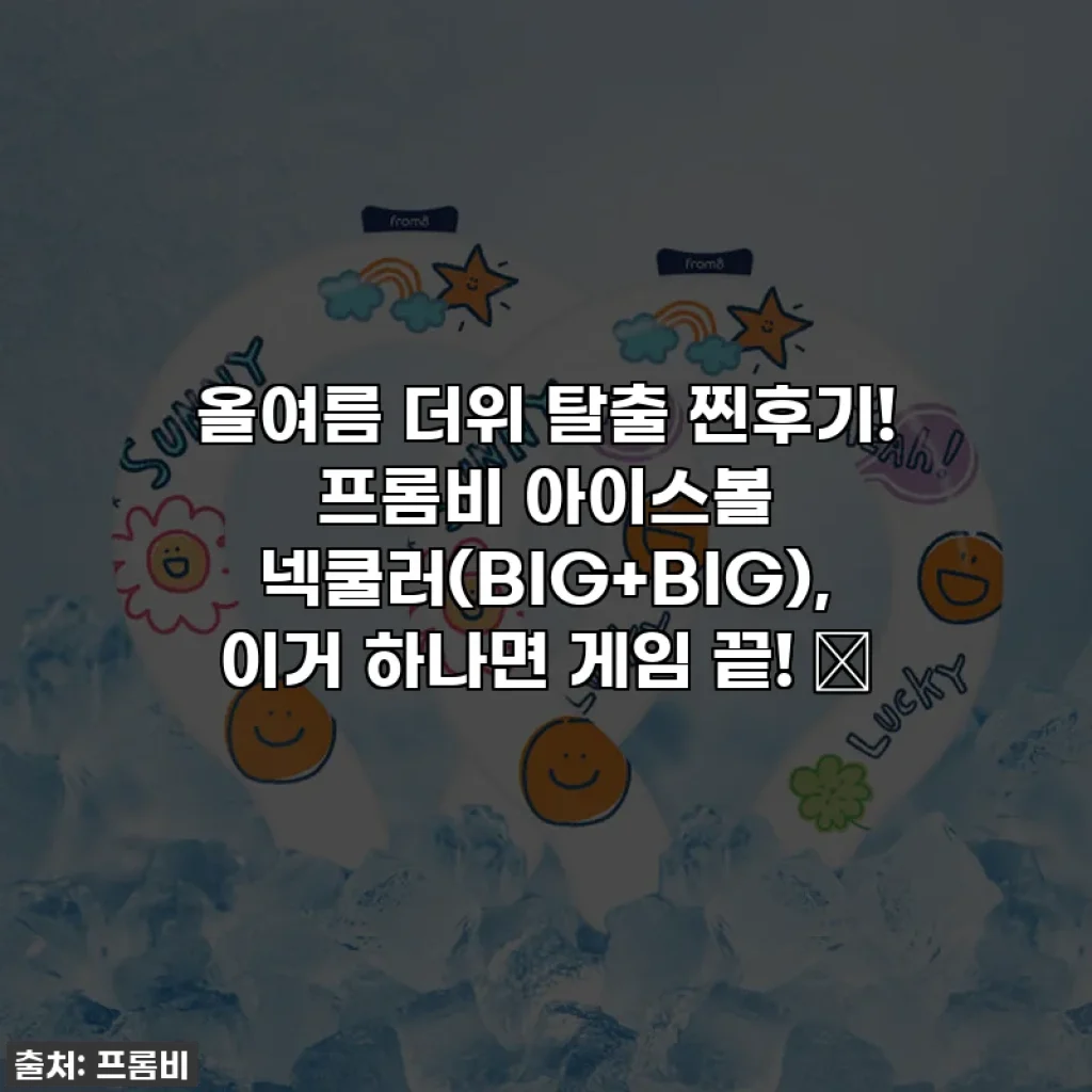 올여름 더위 탈출 찐후기! 프롬비 아이스볼 넥쿨러(BIG+BIG), 이거 하나면 게임 끝! 🧊
