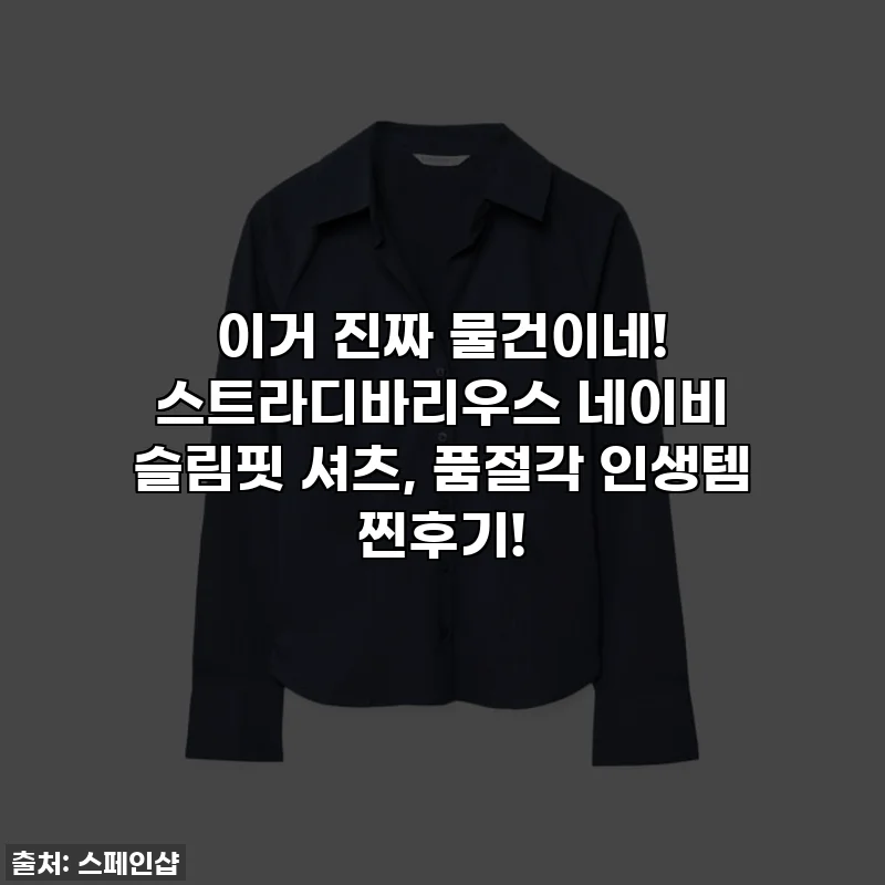 이거 진짜 물건이네! 스트라디바리우스 네이비 슬림핏 셔츠, 품절각 인생템 찐후기!