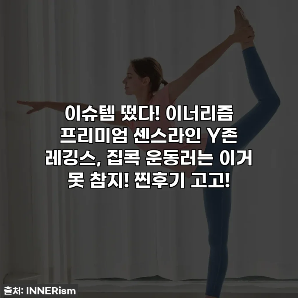 이슈템 떴다! 이너리즘 프리미엄 센스라인 Y존 레깅스, 집콕 운동러는 이거 못 참지! 찐후기 고고!