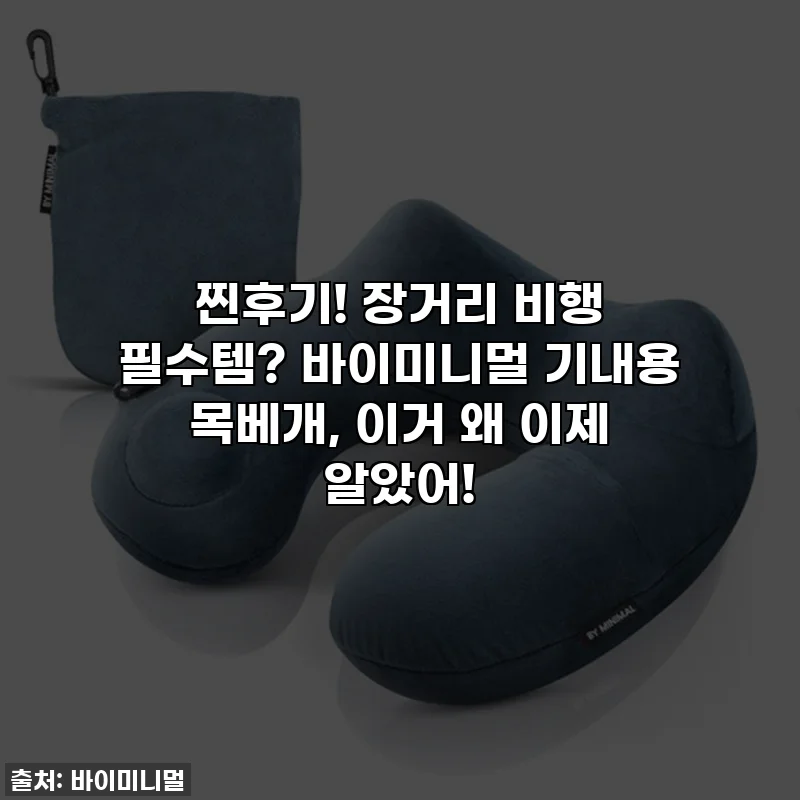 찐후기! 장거리 비행 필수템? 바이미니멀 기내용 목베개, 이거 왜 이제 알았어!