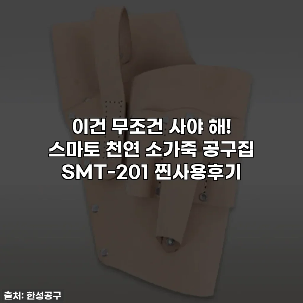 이건 무조건 사야 해! 스마토 천연 소가죽 공구집 SMT-201 찐사용후기