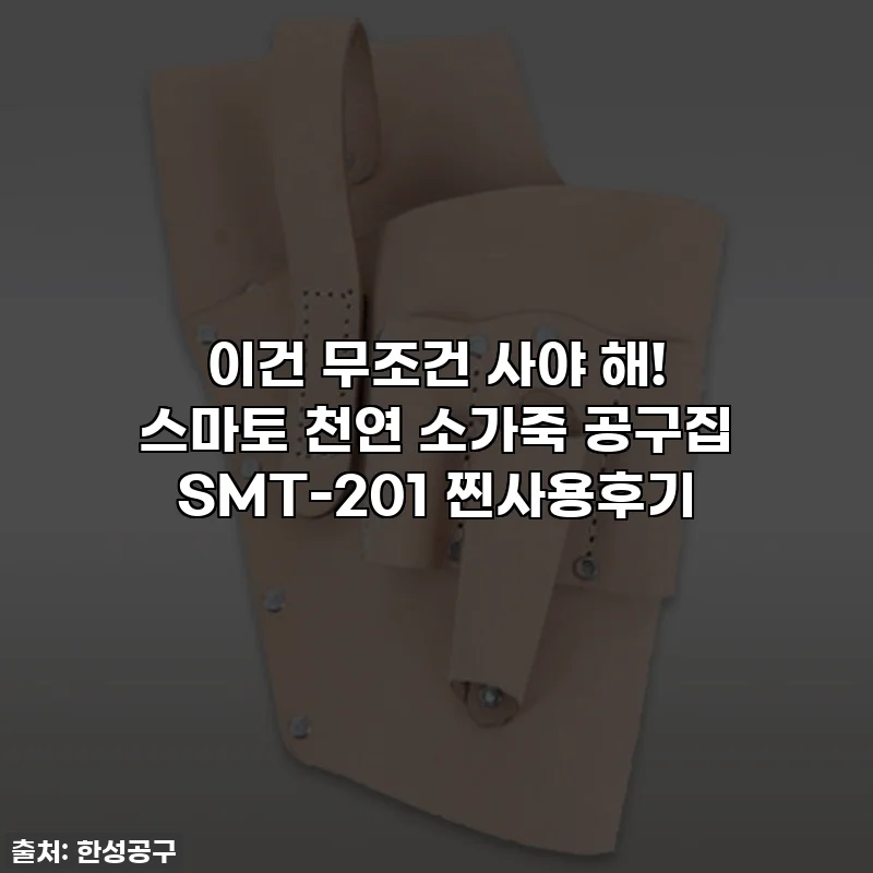 이건 무조건 사야 해! 스마토 천연 소가죽 공구집 SMT-201 찐사용후기