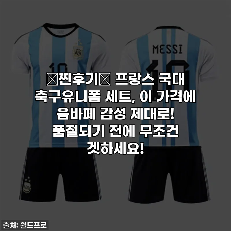✨찐후기✨ 프랑스 국대 축구유니폼 세트, 이 가격에 음바페 감성 제대로! 품절되기 전에 무조건 겟하세요!