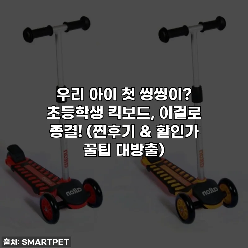 우리 아이 첫 씽씽이? 초등학생 킥보드, 이걸로 종결! (찐후기 & 할인가 꿀팁 대방출)