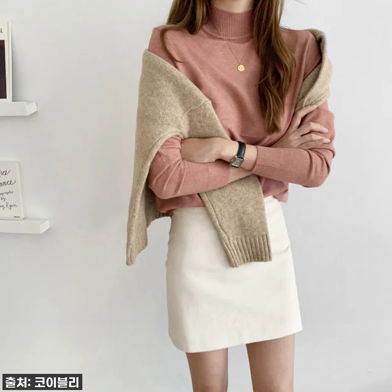 겨울 필수템 등극! 💖 루즈핏 반목폴 관련 이미지 1