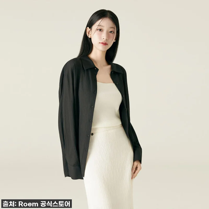 로엠 시스루 긴팔 셔츠 RMYWF38 관련 이미지 2