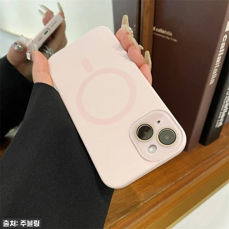 아이폰15 멜란지핑크 맥세이프 케이스 관련 이미지 3
