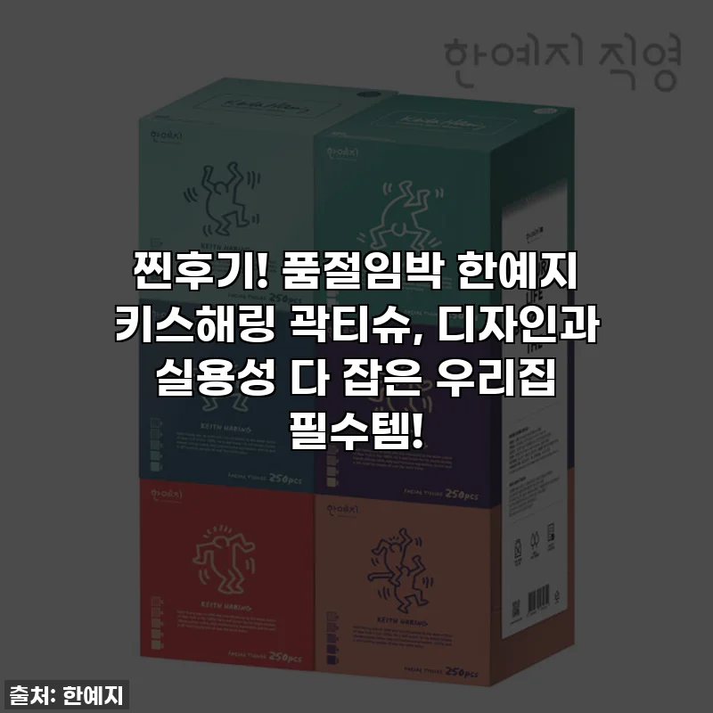 찐후기! 품절임박 한예지 키스해링 곽티슈, 디자인과 실용성 다 잡은 우리집 필수템!