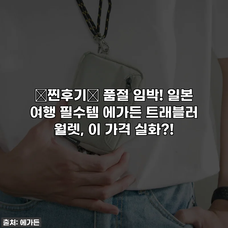 ⭐찐후기⭐ 품절 임박! 일본 여행 필수템 에가든 트래블러 월렛, 이 가격 실화?!