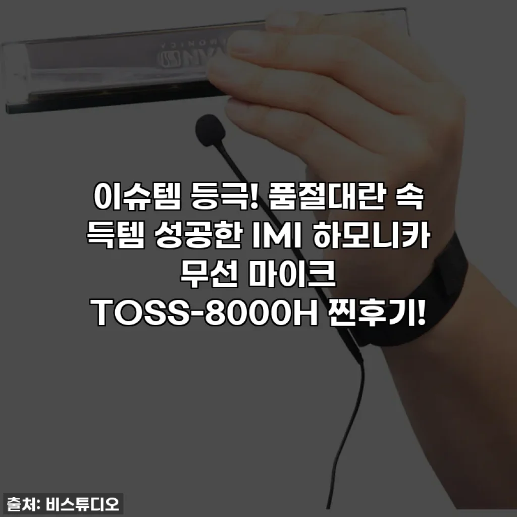 이슈템 등극! 품절대란 속 득템 성공한 IMI 하모니카 무선 마이크 TOSS-8000H 찐후기!