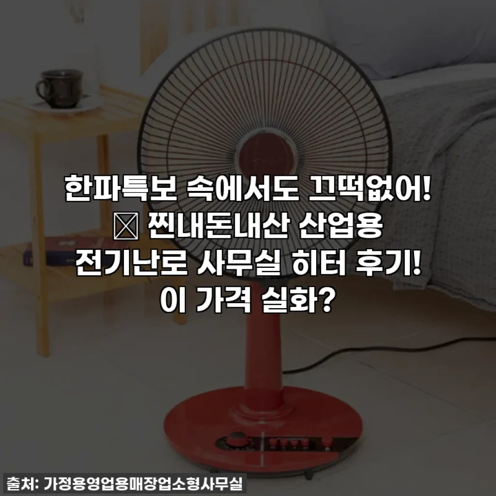 한파특보 속에서도 끄떡없어! 🔥 찐내돈내산 산업용 전기난로 사무실 히터 후기! 이 가격 실화?