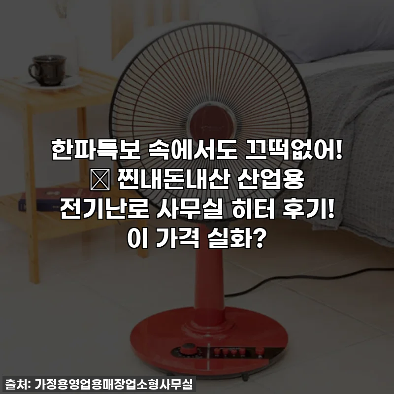 한파특보 속에서도 끄떡없어! 🔥 찐내돈내산 산업용 전기난로 사무실 히터 후기! 이 가격 실화?