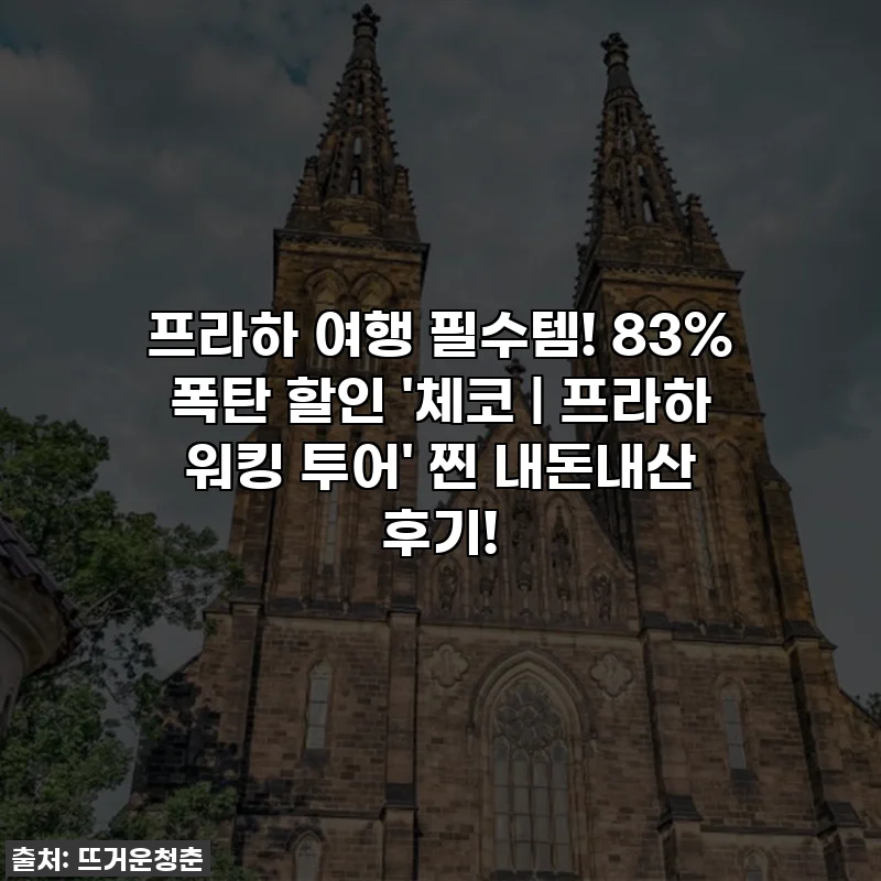 프라하 여행 필수템! 83% 폭탄 할인 '체코 | 프라하 워킹 투어' 찐 내돈내산 후기!
