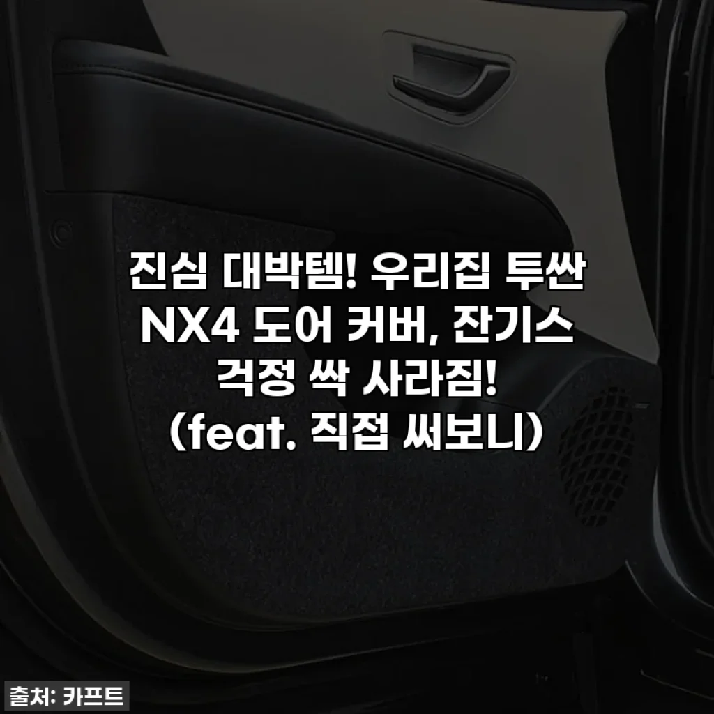 진심 대박템! 우리집 투싼 NX4 도어 커버, 잔기스 걱정 싹 사라짐! (feat. 직접 써보니)