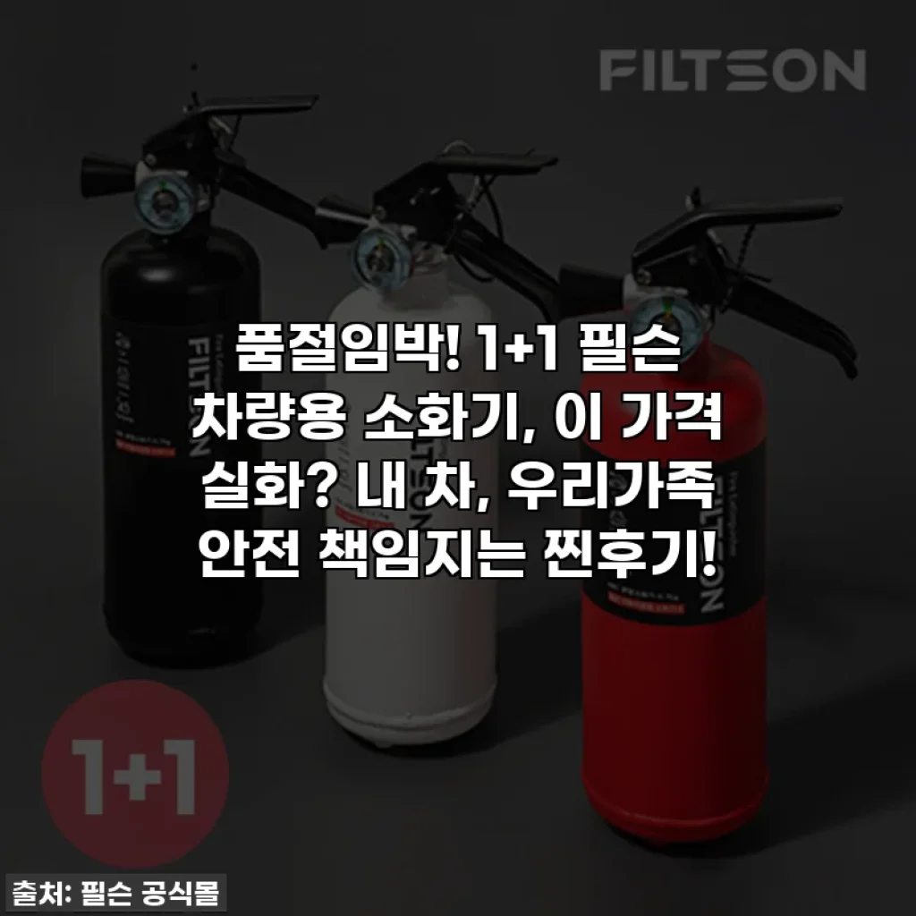 품절임박! 1+1 필슨 차량용 소화기, 이 가격 실화? 내 차, 우리가족 안전 책임지는 찐후기!