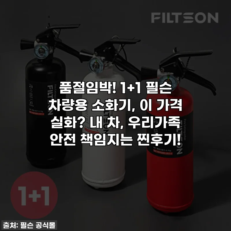 품절임박! 1+1 필슨 차량용 소화기, 이 가격 실화? 내 차, 우리가족 안전 책임지는 찐후기!