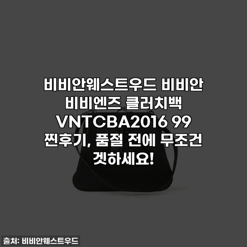 비비안웨스트우드 비비안 비비엔즈 클러치백 VNTCBA2016 99 찐후기, 품절 전에 무조건 겟하세요!