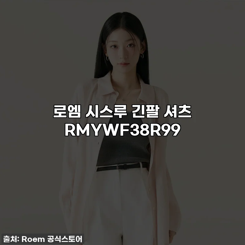 로엠 시스루 긴팔 셔츠 RMYWF38R99