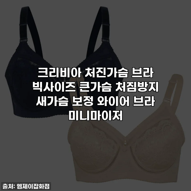 크리비아 처진가슴 브라 빅사이즈 큰가슴 처짐방지 새가슴 보정 와이어 브라 미니마이저