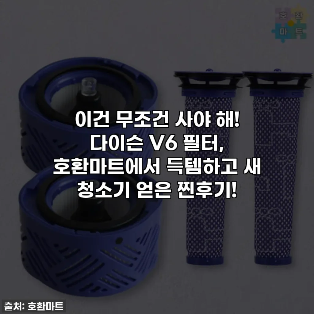 이건 무조건 사야 해! 다이슨 V6 필터, 호환마트에서 득템하고 새 청소기 얻은 찐후기!