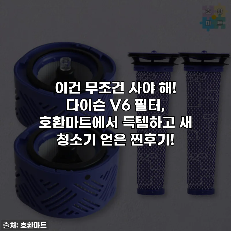 이건 무조건 사야 해! 다이슨 V6 필터, 호환마트에서 득템하고 새 청소기 얻은 찐후기!