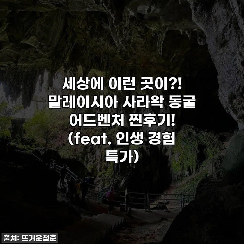 세상에 이런 곳이?! 말레이시아 사라왁 동굴 어드벤처 찐후기! (feat. 인생 경험 특가)