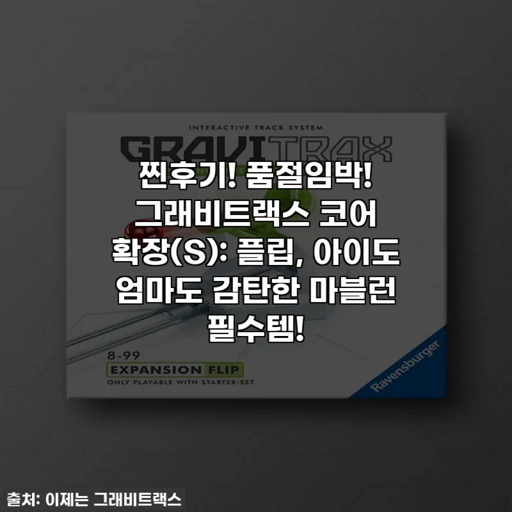 찐후기! 품절임박! 그래비트랙스 코어 확장(S): 플립, 아이도 엄마도 감탄한 마블런 필수템!