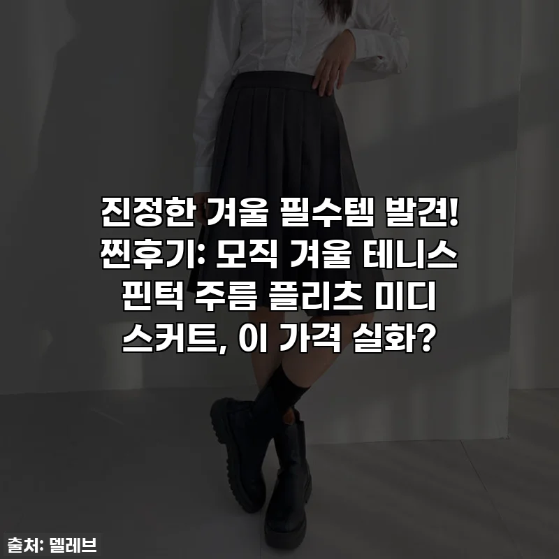 진정한 겨울 필수템 발견! 찐후기: 모직 겨울 테니스 핀턱 주름 플리츠 미디 스커트, 이 가격 실화?