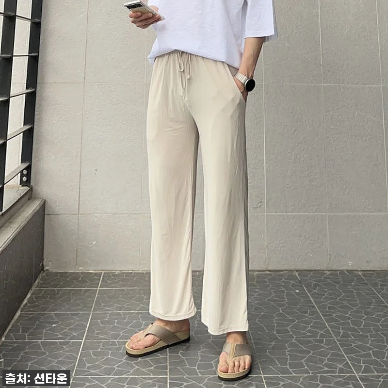 남자 여름바지 밴딩 쿨 아이스 팬츠 관련 이미지 3