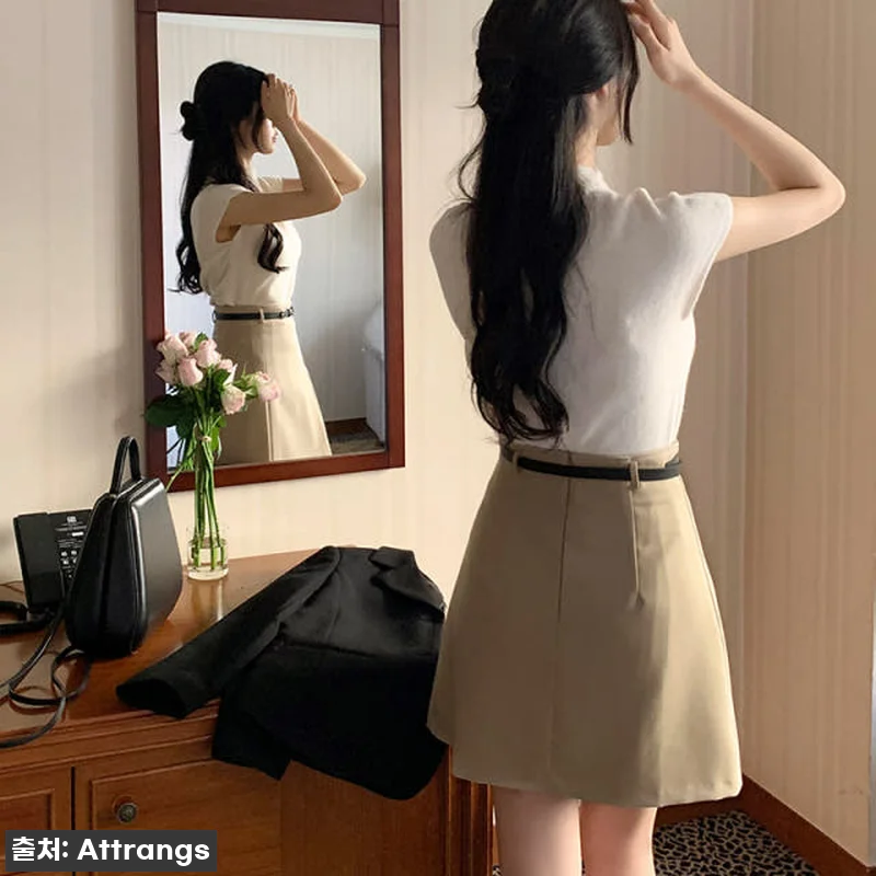 찐후기! 품절임박 벨트세트 스커트, 관련 이미지 4