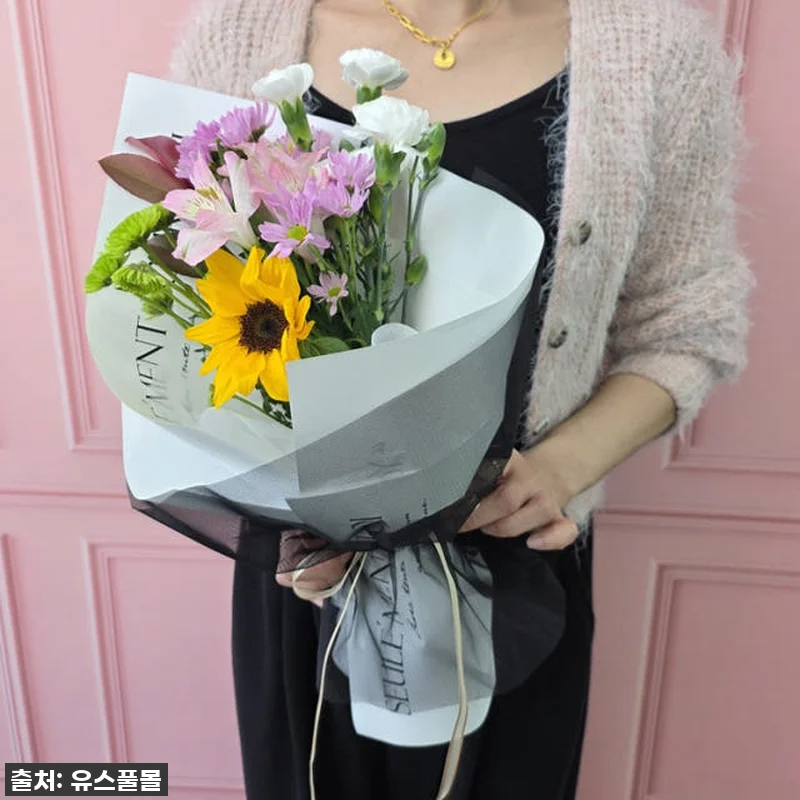 유스풀몰 블랙프릴 한다발 생화 꽃다발 관련 이미지 4