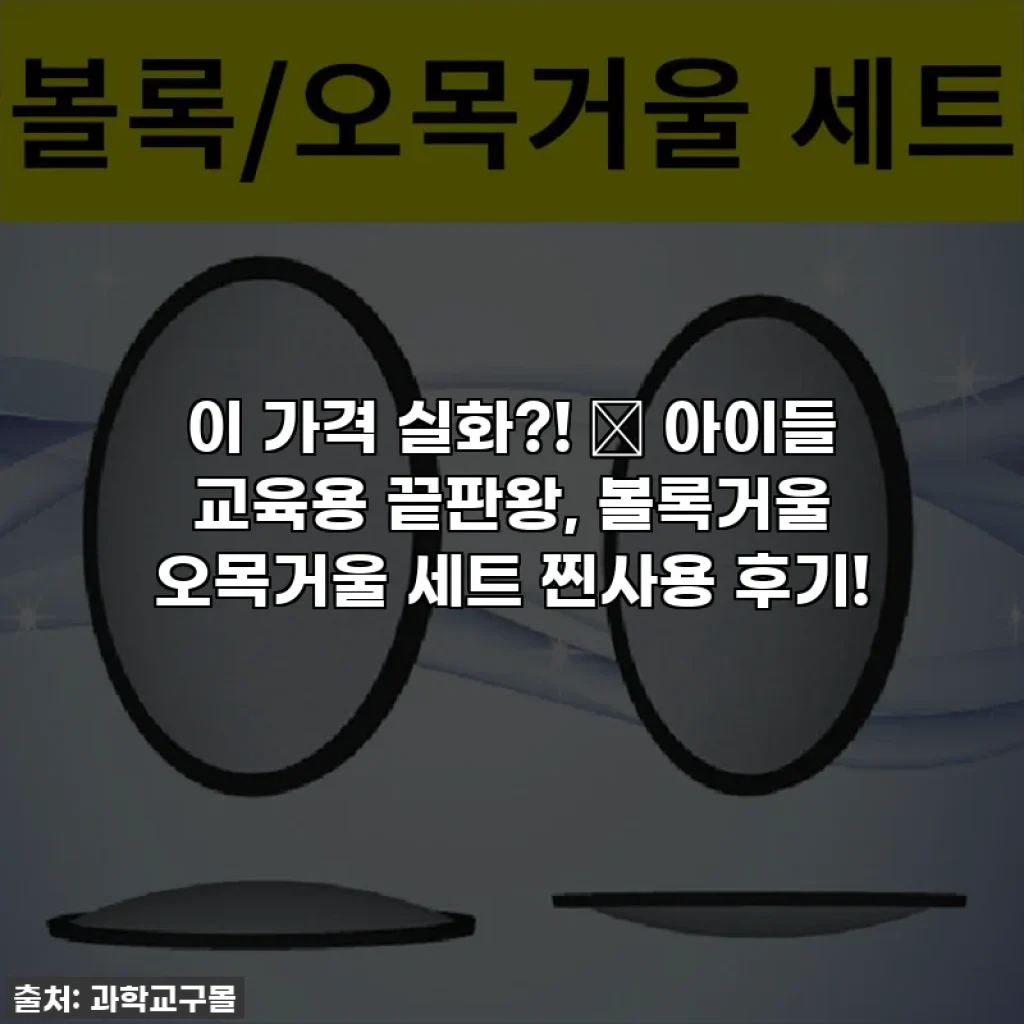 이 가격 실화?! ✨ 아이들 교육용 끝판왕, 볼록거울 오목거울 세트 찐사용 후기!