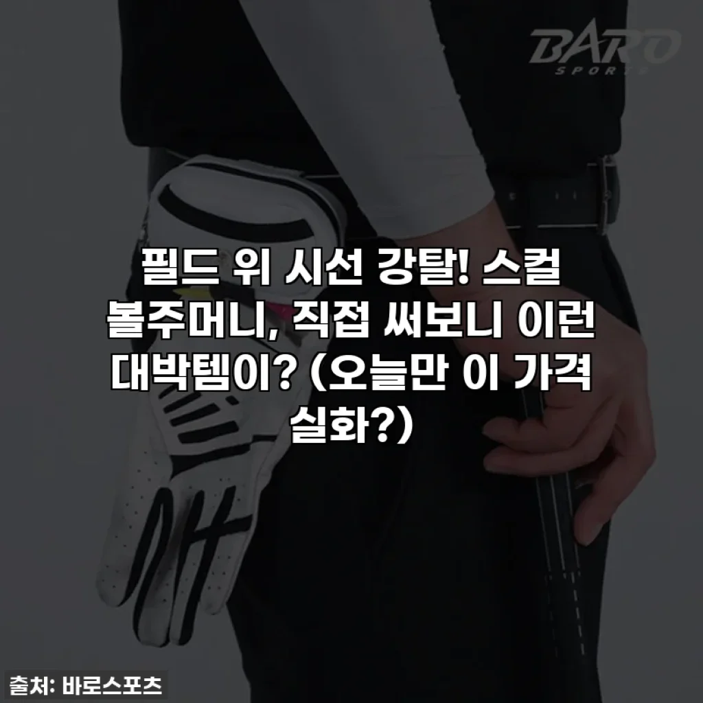 필드 위 시선 강탈! 스컬 볼주머니, 직접 써보니 이런 대박템이? (오늘만 이 가격 실화?)