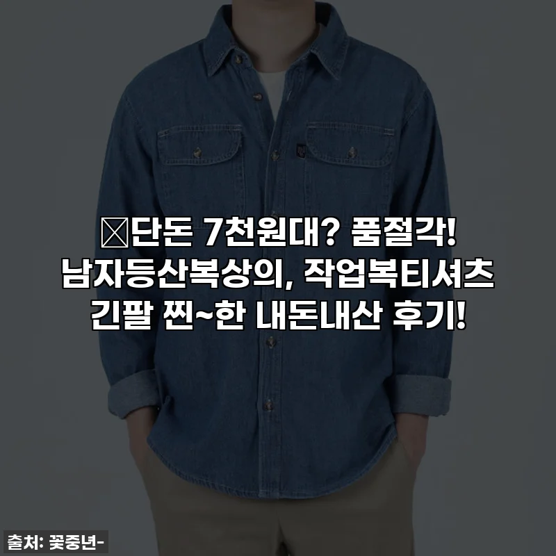 🔥단돈 7천원대? 품절각! 남자등산복상의, 작업복티셔츠 긴팔 찐~한 내돈내산 후기!