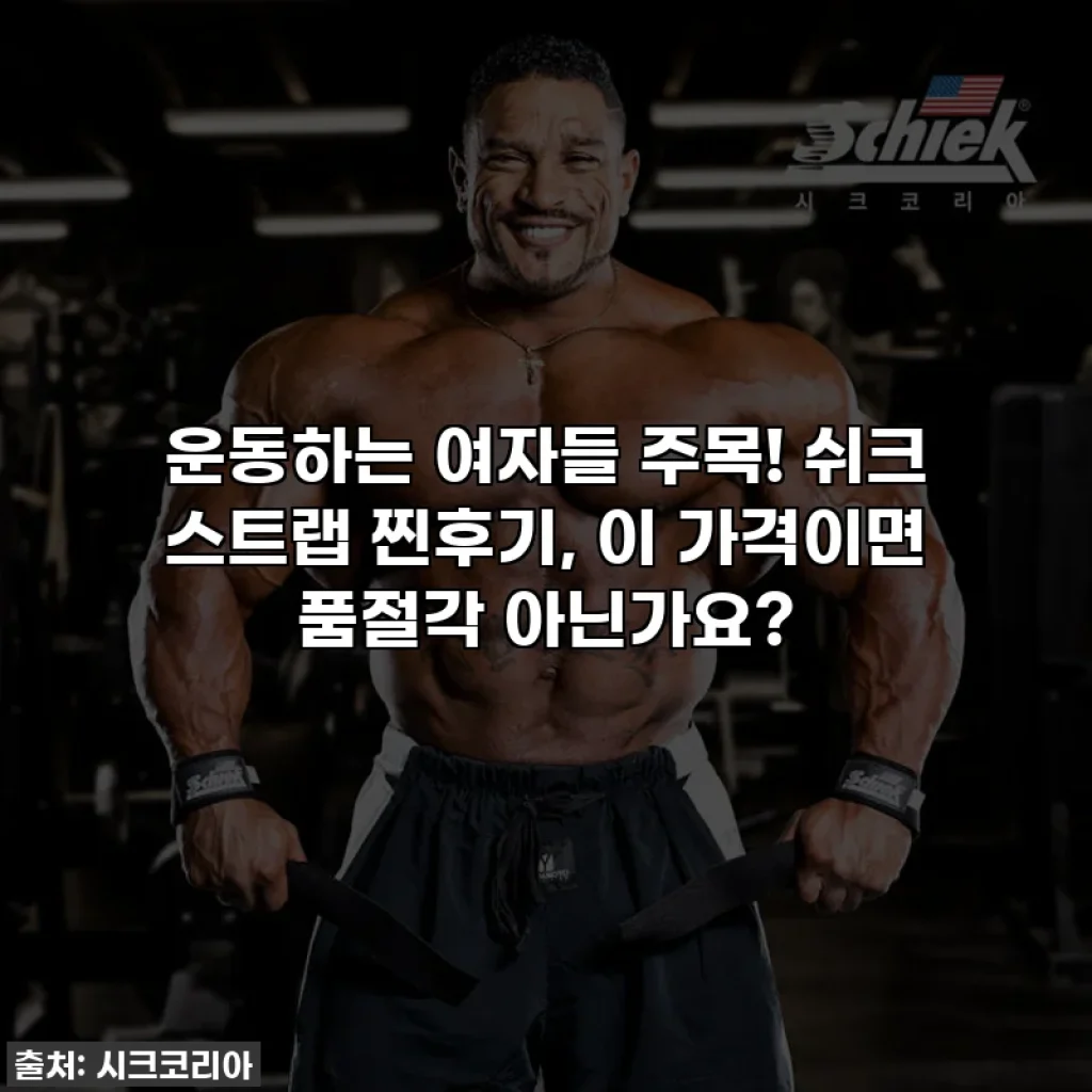 운동하는 여자들 주목! 쉬크 스트랩 찐후기, 이 가격이면 품절각 아닌가요?