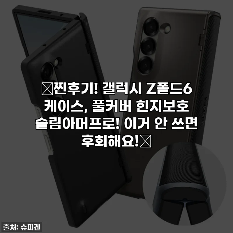 ✨찐후기! 갤럭시 Z폴드6 케이스, 풀커버 힌지보호 슬림아머프로! 이거 안 쓰면 후회해요!✨