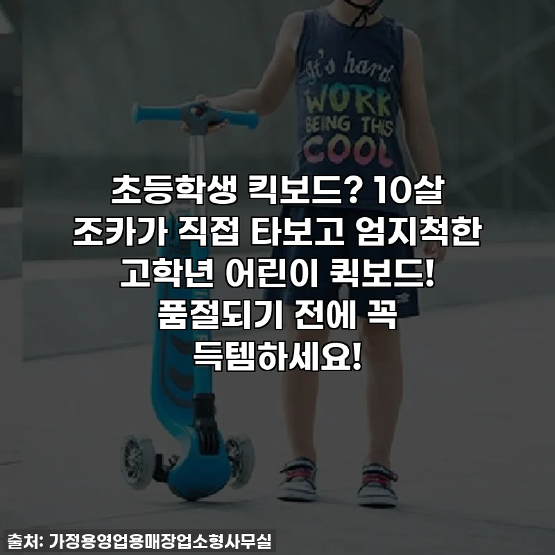 초등학생 킥보드? 10살 조카가 직접 타보고 엄지척한 고학년 어린이 퀵보드! 품절되기 전에 꼭 득템하세요!