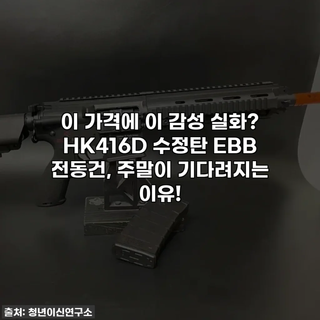 이 가격에 이 감성 실화? HK416D 수정탄 EBB 전동건, 주말이 기다려지는 이유!