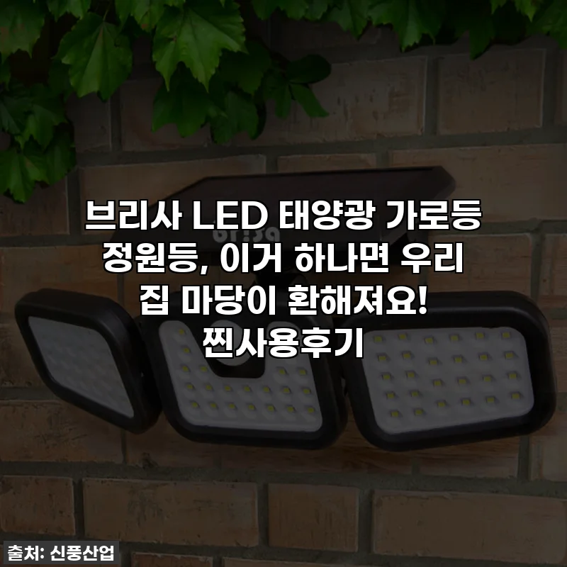 브리사 LED 태양광 가로등 정원등, 이거 하나면 우리 집 마당이 환해져요! 찐사용후기