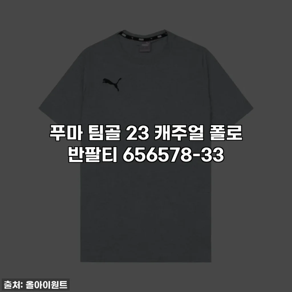 푸마 팀골 23 캐주얼 폴로 반팔티 656578-33