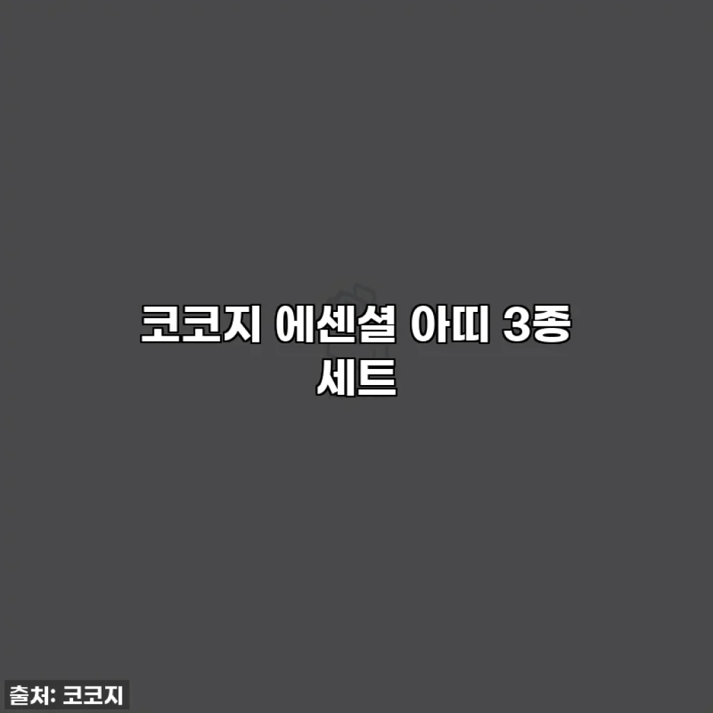 코코지 에센셜 아띠 3종 세트