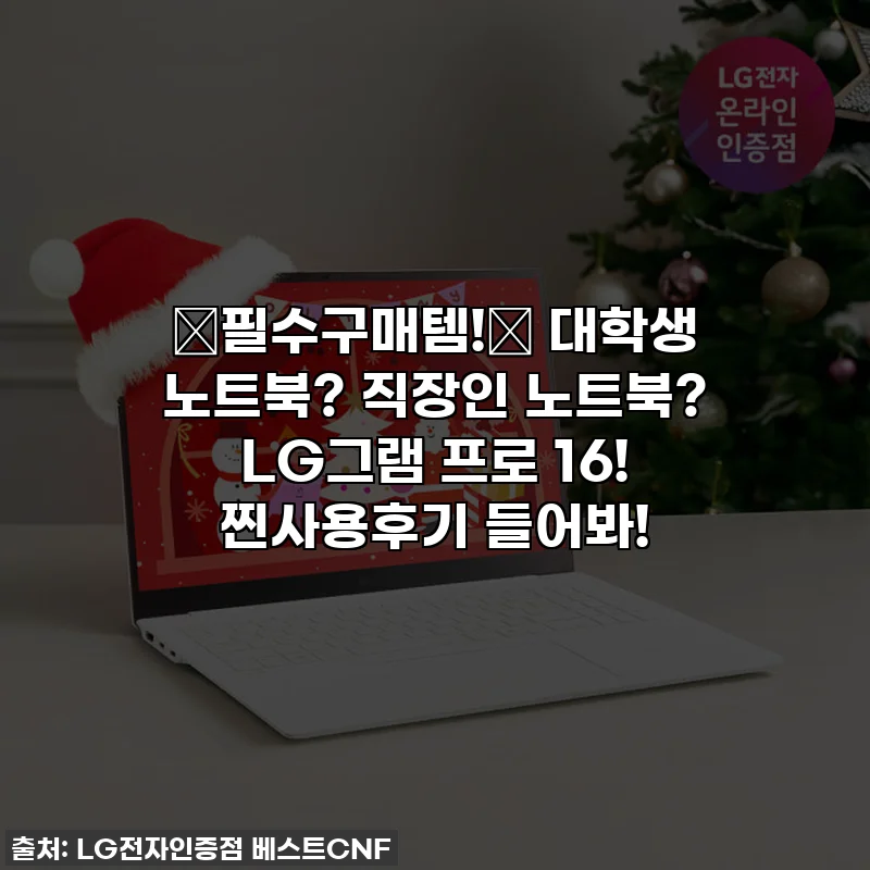 💖필수구매템!💖 대학생 노트북? 직장인 노트북? LG그램 프로 16! 찐사용후기 들어봐!