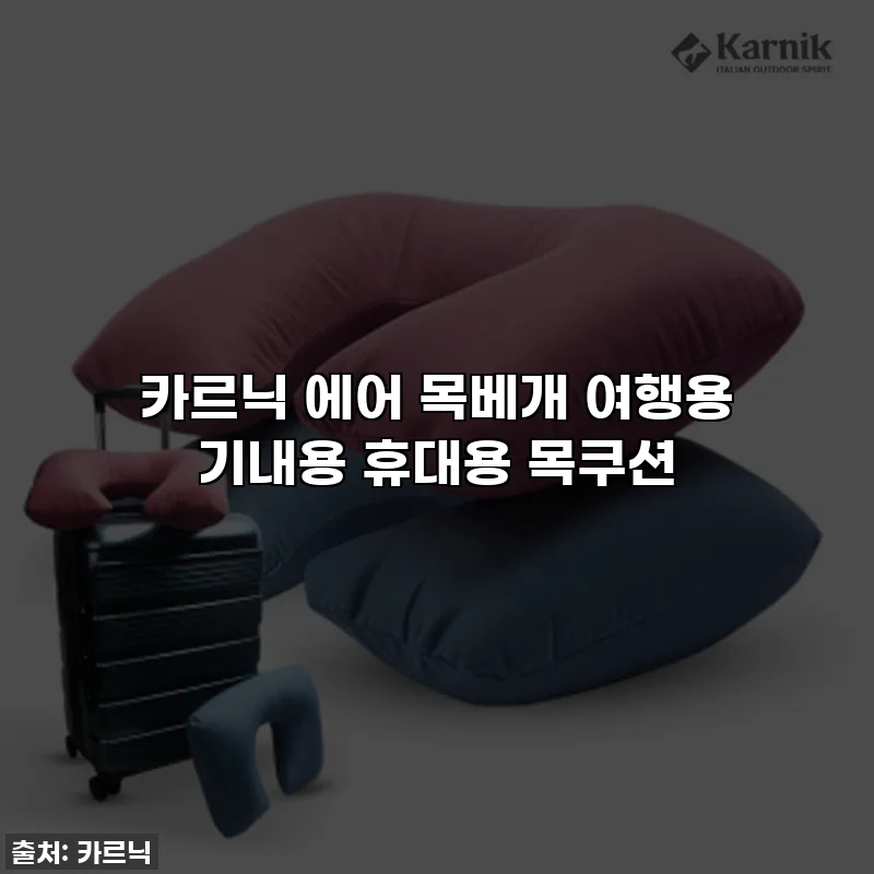 카르닉 에어 목베개 여행용 기내용 휴대용 목쿠션