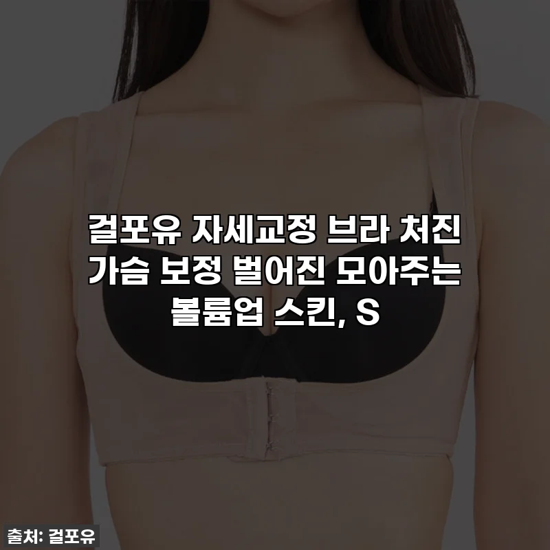 걸포유 자세교정 브라 처진 가슴 보정 벌어진 모아주는 볼륨업 스킨, S