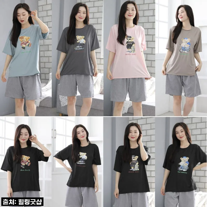 이슈템 등극! 곰돌이 커플 잠옷 상하세트, 직접 입어보니 품절각 인정?