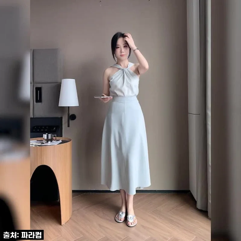 이 스커트 하나면 가을 코디 끝! 찐후기: A라인 롱스커트 하이웨이스트 슬림핏 직접 입어보니 감탄했어요!