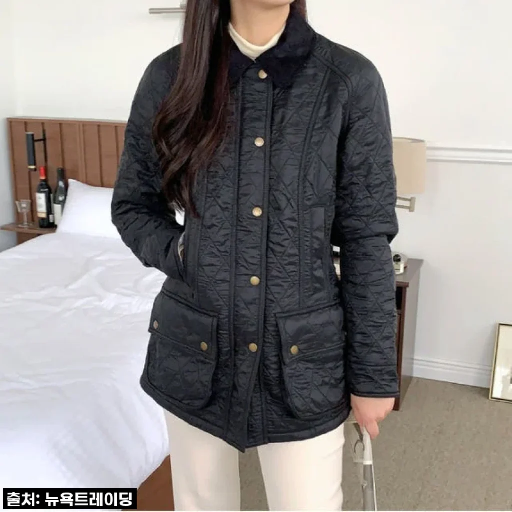 바버 비드넬 퀼팅 자켓 LQU0471 찐후기: 놓치면 후회할 올겨울 데일리룩 필수템! (1% 할인에 무료배송까지!)