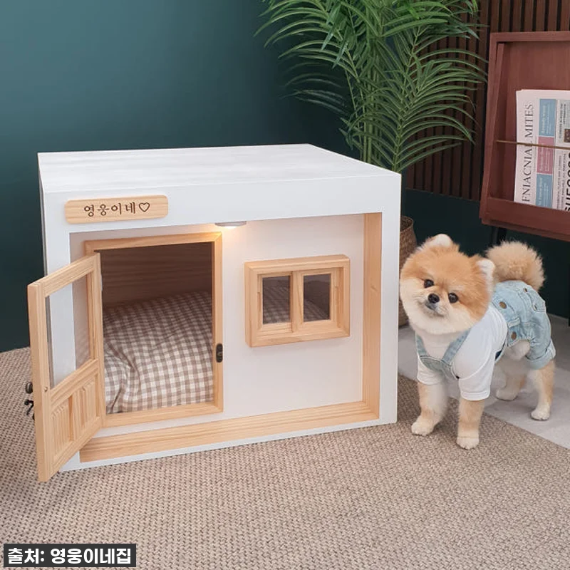 영웅이네 원목 강아지하우스 대리석 쿨 관련 이미지 1