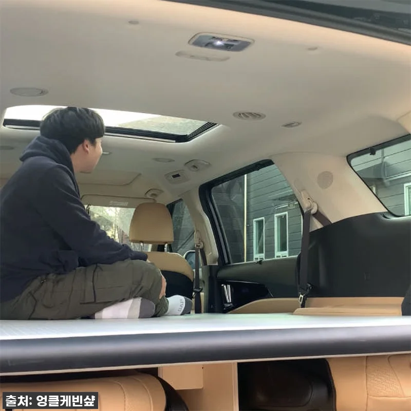 카니발 평탄화 에어매트 신형 더뉴 올뉴 그랜드 KA4 캠핑 차박 사용후기 10 카니발 평탄화 에어매트 신형 더뉴 올 관련 이미지 3
